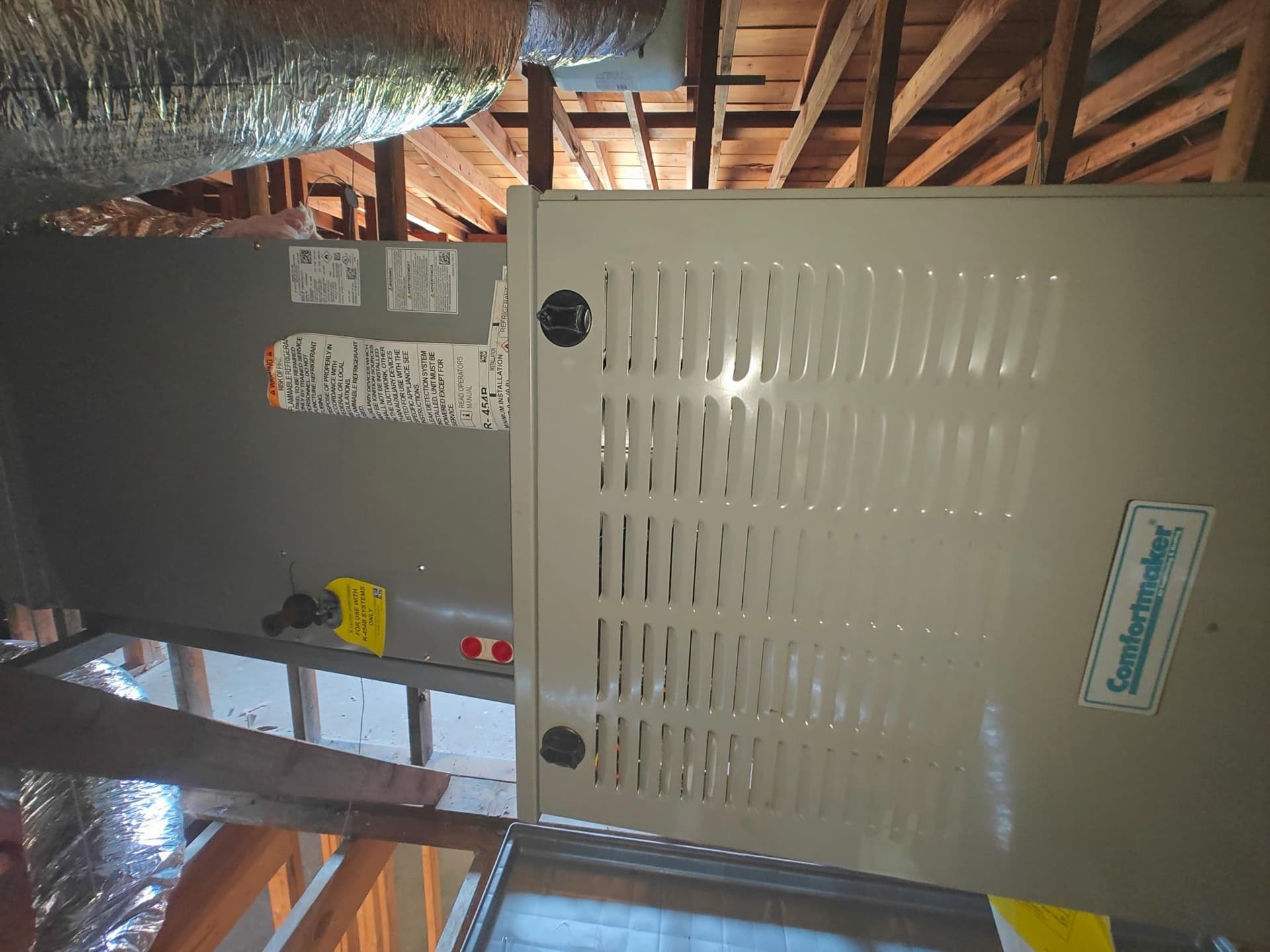 Attic Revamp with New Comfortmaker Heat Pump image